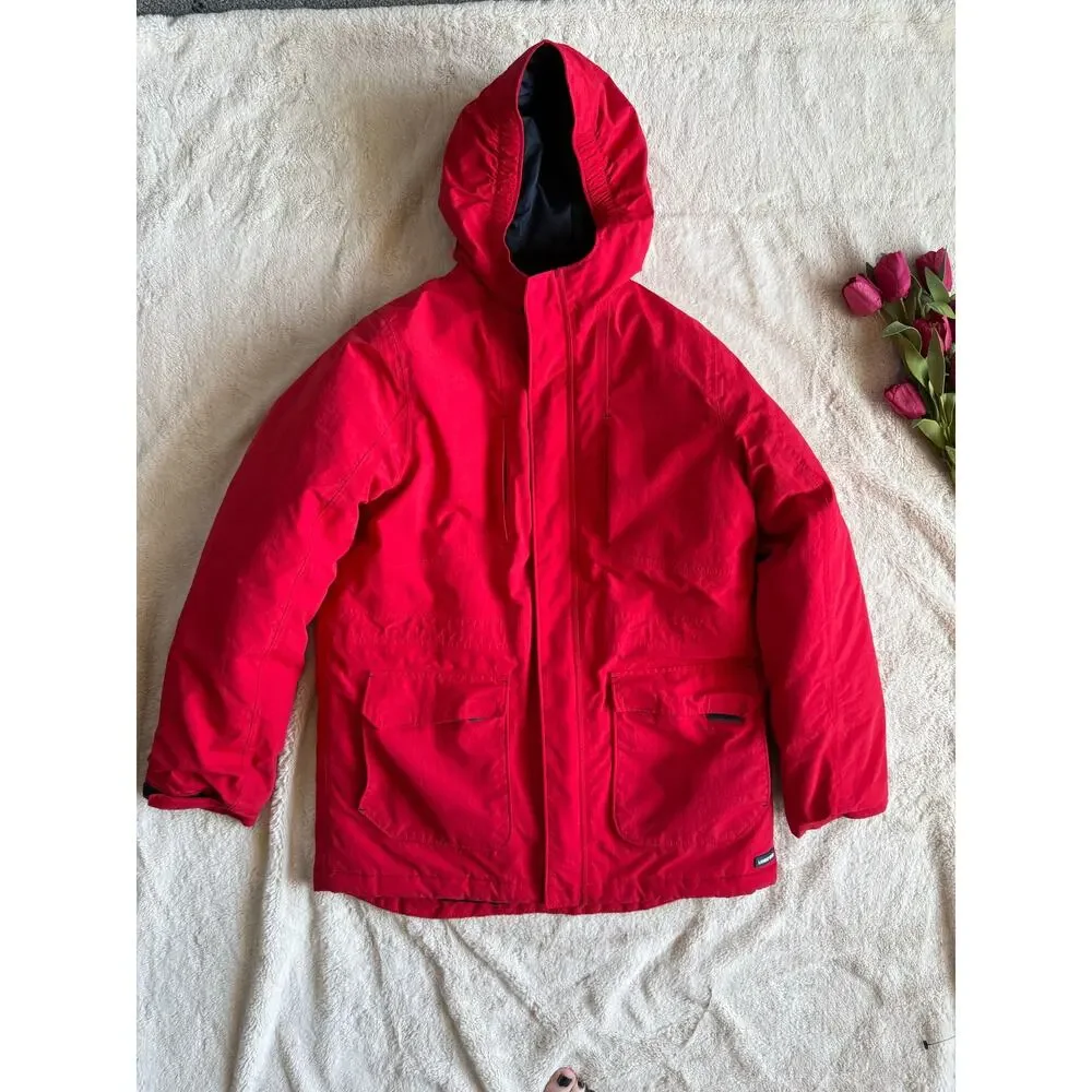 Lands' End Squall 3-in-1 Red/Blue Winter Coat 14-16